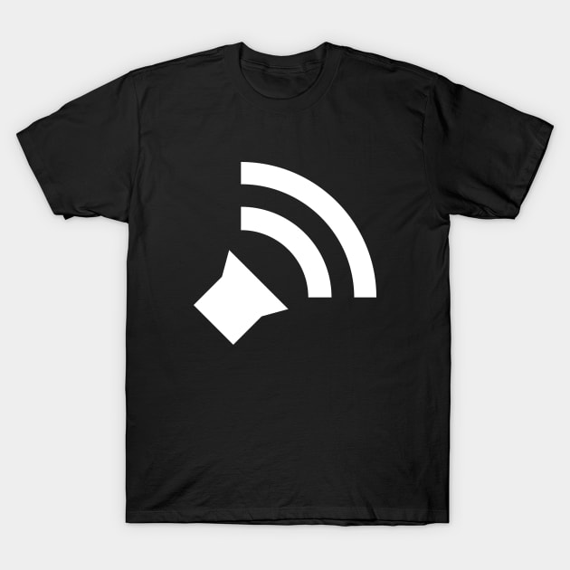 Simple Audio Icon - White T-Shirt by DaTacoX